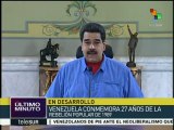 Maduro: El Caracazo fue la masacre más grande del s. XX en Venezuela