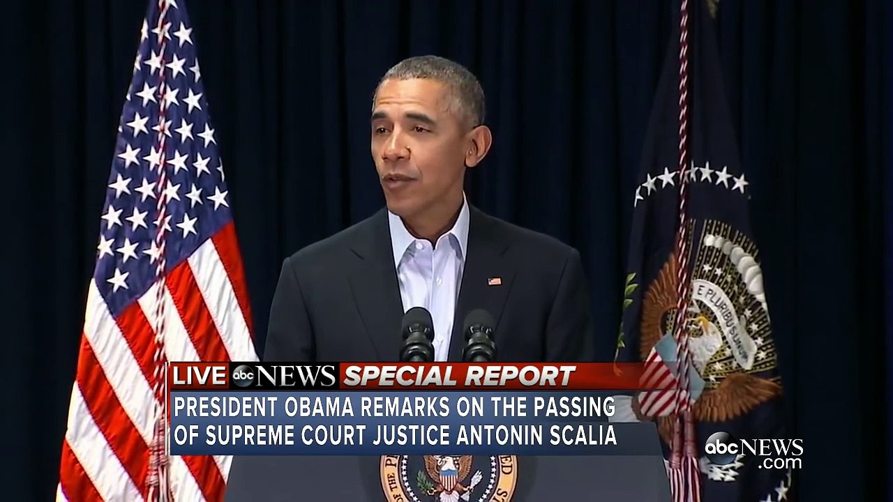 Obama: Justice Scalia Dedicated His Life to the Cornerstone of Our Democracy, the Rule of