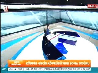 Körfez Geçiş Köprüsünün Yapımı Devam Ediyor