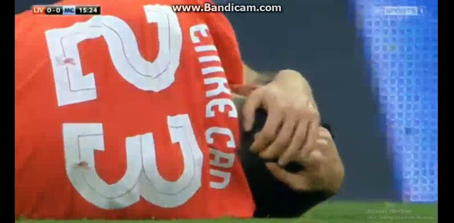 Horror Foul on Emre Can | Liverpool 0-0 Manchester City 28/02/2016