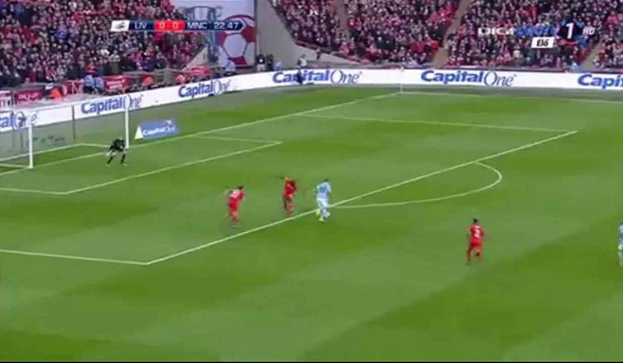 Sergio Aguero Super Chance -Liverpool vs Manchester City 28.02.2016 Capital One Cup