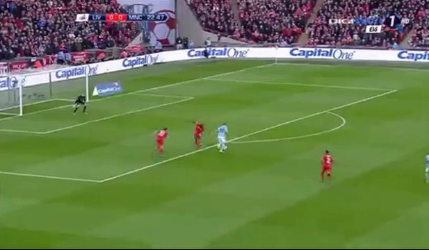 Sergio Aguero Super Chance -Liverpool vs Manchester City 28.02.2016 Capital One Cup