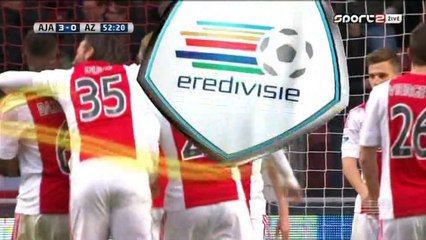 3-0 Davy Klaassen Goal Holland  Eredivisie - 28.02.2016, AFC Ajax 3-0 AZ Alkmaar