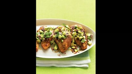 Острые куриные грудки под сальсой из авокадо