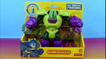 Imaginext Lex Luthor Mechanical Suit Lex takes Disney Lightning McQueen & Superman saves him