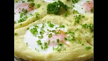 Яйца с картофельным пюре для детей