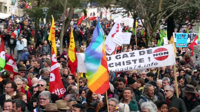 Manifestation anti-gaz de schiste : une très forte mobilisation