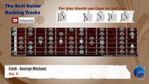 Faith - George Michael Guitar Backing Track with scale chart and chords