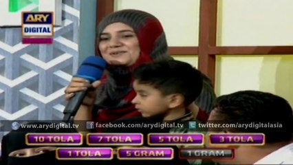 Family Wins 10 tola gold in Jeeto Pakistan