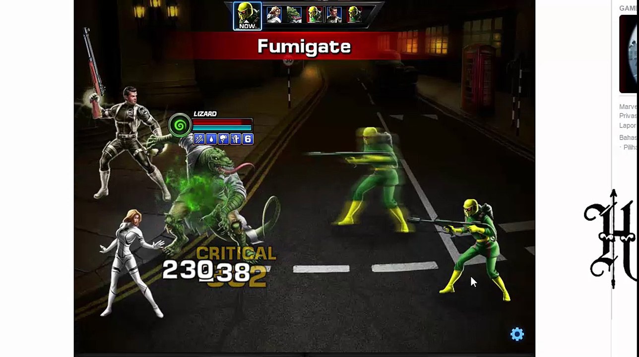 HERO LIZARD MAA MARVEL AVENGER ALLIANCE
