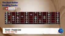 Fever - Peggy Lee Guitar Backing Track with scale chart