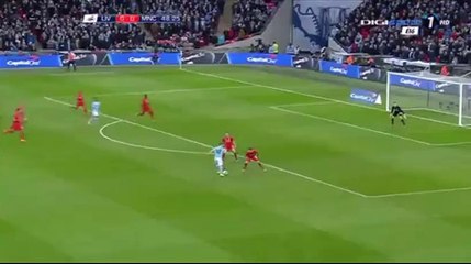 Fernandinho Goal - Liverpool 0-1  Manchester City 28.02.2016 Capital One Cup
