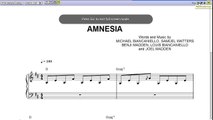 Amnesia by 5 Seconds of Summer - Piano Sheet Music-Teaser