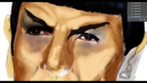 A Tribute to Spock - Speed Painting by Anthony Lara