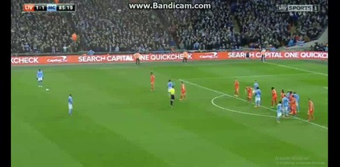 Yaya Toure Super Free KICK | Liverpool 1-1 Manchester City 28/02/2016