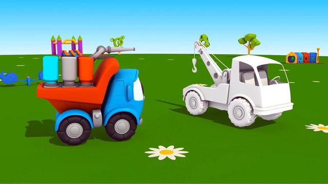 УЧИМ ЦВЕТА с Грузовичком Левой. Мультик раскраска про Эвакуатор
