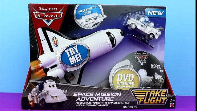 Disney Pixar Cars Space Mission Adventure Roger the Shuttle & Autonaut Mater Carstoon