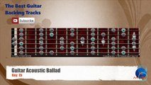 Guitar Acoustic Ballad in Eb Guitar Backing Track with scale chart