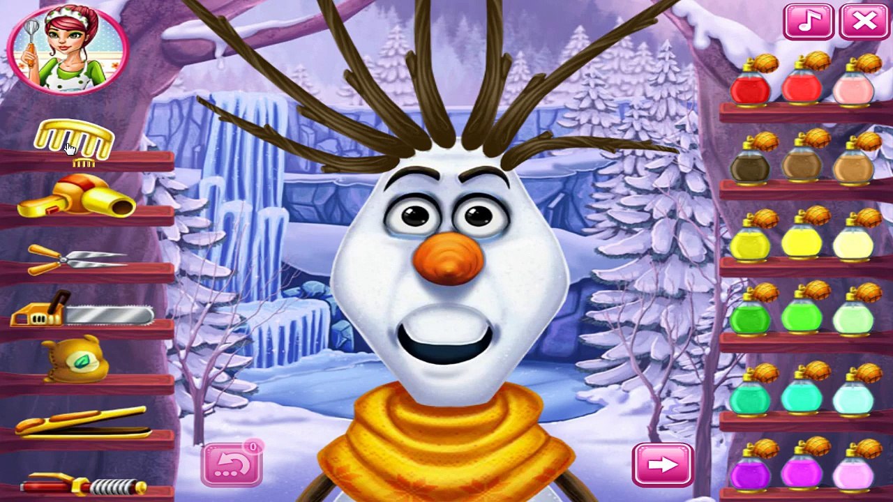Olafs Real Twigs Olafs crazy hairstyles (NEW Game for Kids)