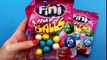Chewing Gum Balls Opening and Learn Colors with Bubble Gum Balls Candy for Kids