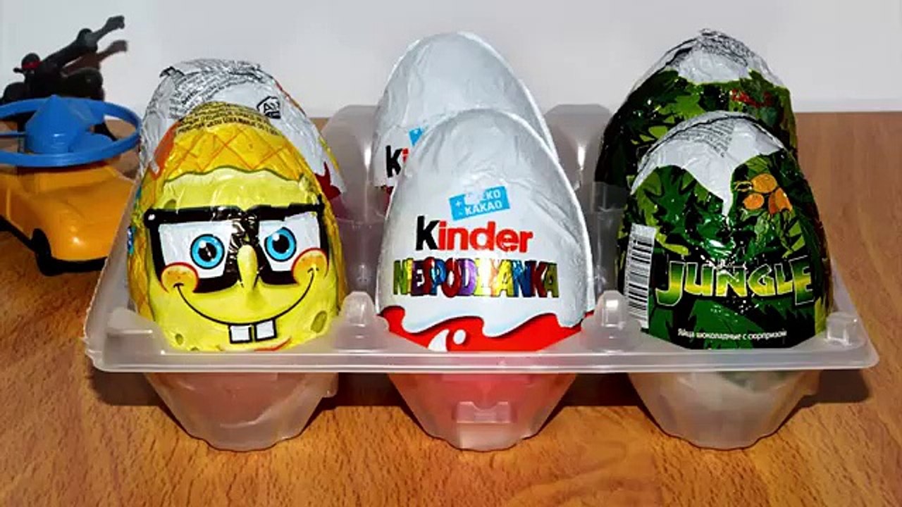 6 Surprise eggs! Kinder Surprise eggs