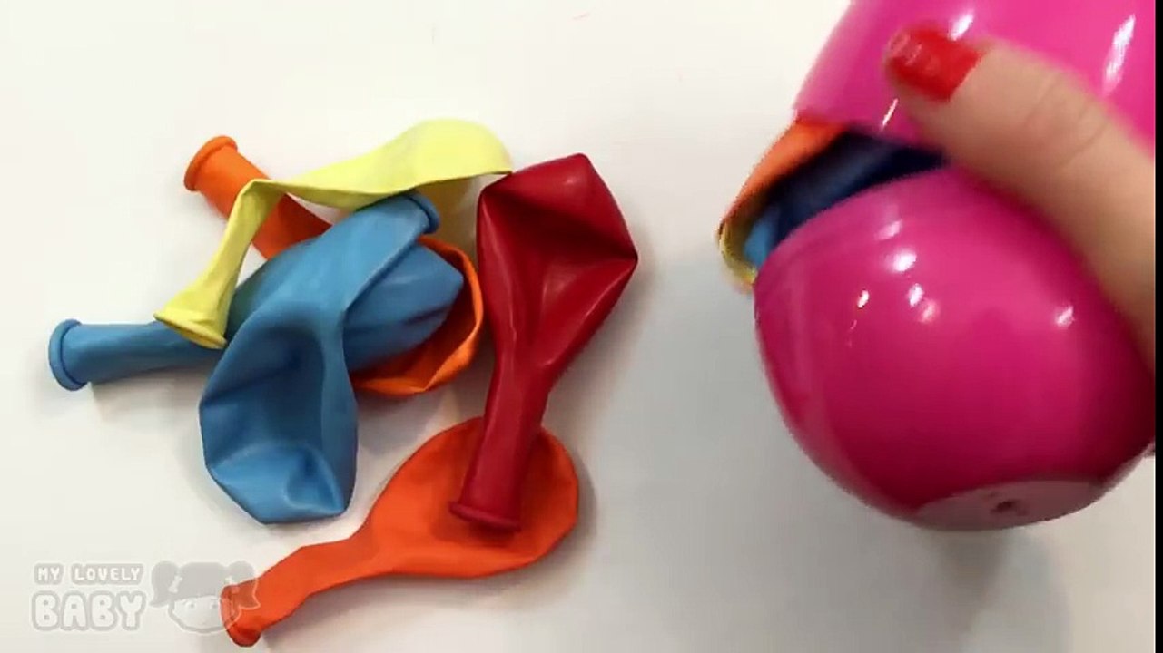 BALLOONS Learn Colors and to Count ! Funny Learning Video with Balloon for Kids