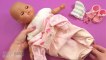 Baby Doll Lunch Time Food Babie Doll Girl Bathtime and Sleep Pretend Play