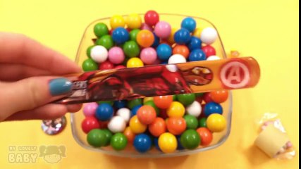 BUBBLE GUM (泡泡糖) Hidden Surprise Toys Disney Frozen Minnie Mouse Spiderman