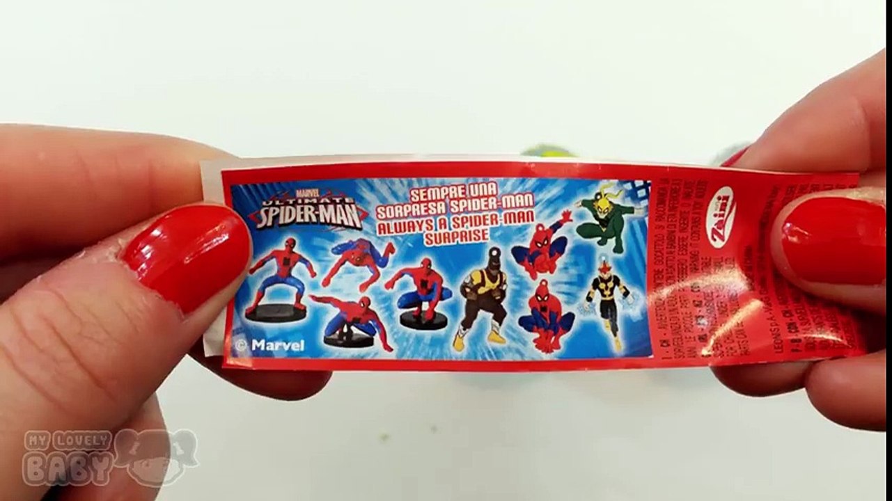 DISNEY FROZEN + SPONGEBOB + HELLO KITTY + SPIDER-MAN Chocolate Surprise Eggs Opening Toys