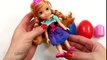 Disney Frozen Anna Baby Doll Hello Kitty Surprise Toys Learn Sizes w_ Surprise Eggs
