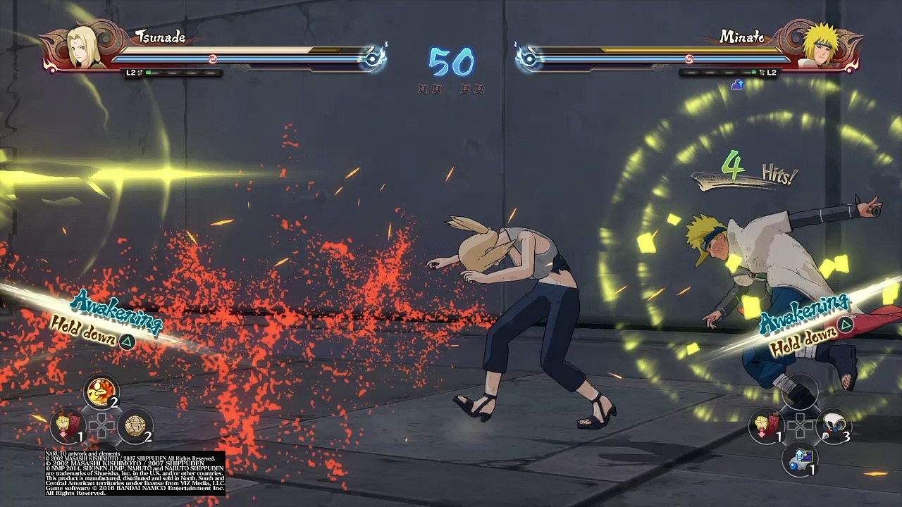 Naruto Shippuden UNS4 - Tsunade vs. Minato