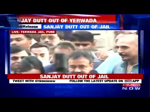 Sanjay Dutt Walks Free Out Of Pune's Yerwada Jail After 42 Months
