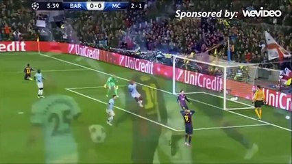 Pep Guardiolas reaction to Messis Nutmeg, Neymar Chance and Rakitic Goal!