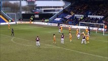 RED CARD: John Joe OTooles red card at Mansfield Town, 14/02/15