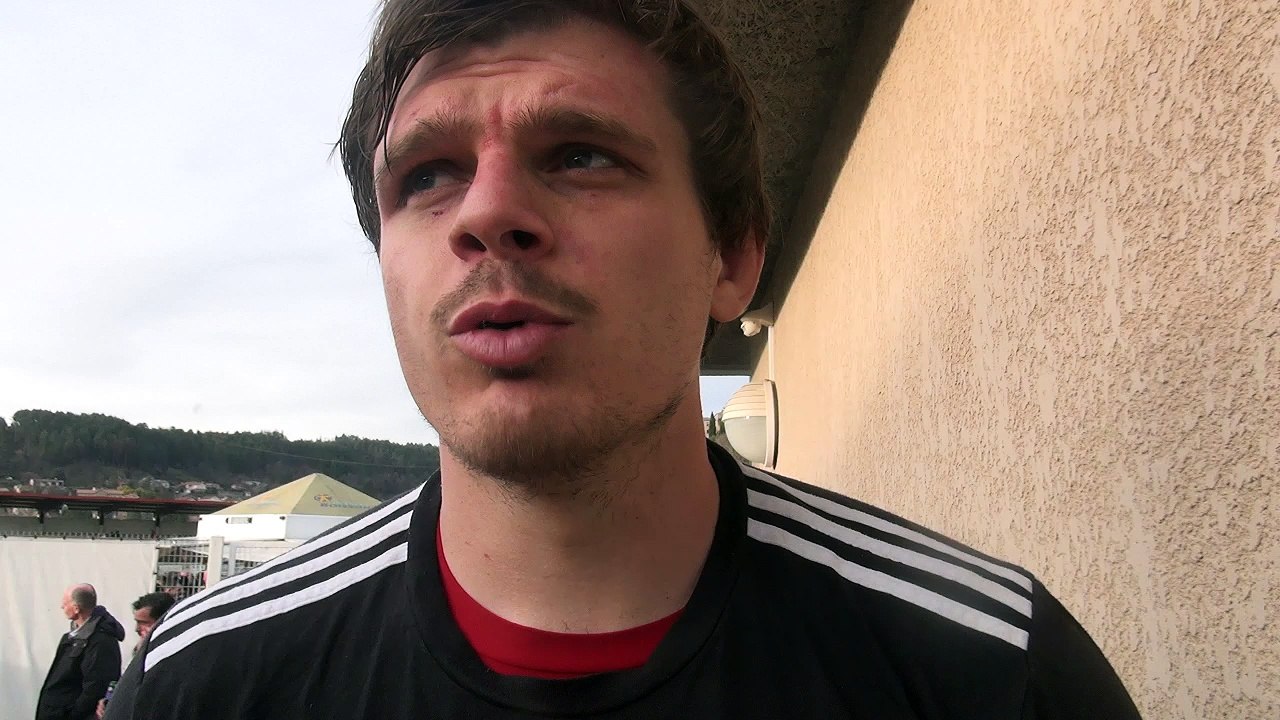 Rugby Fédérale  1 - Albin Louchard réagit après Aubenas - USB
