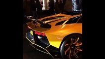 Drunk idiots mooning and harassing Lamborghini Aventador driver
