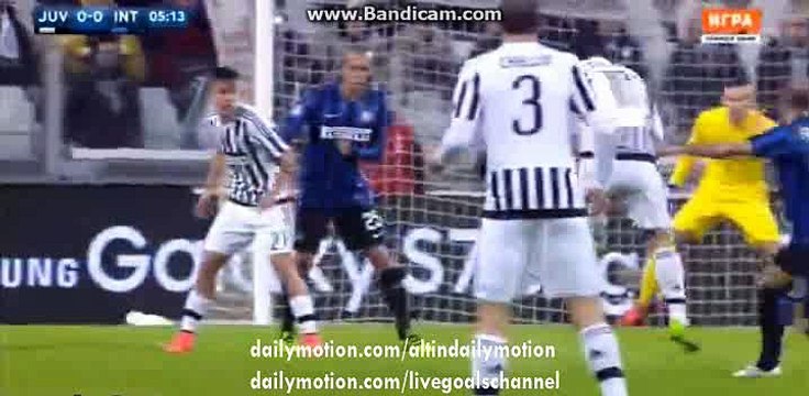 Anderson Hernanes Hits the Crossbar - Juventus vs Inter - 28.02.2016