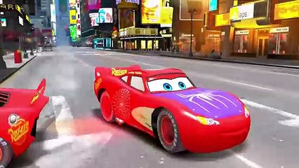 Spiderman ABC Song Nursery Rhymes with Lightning McQueen Disney Pixar Cars