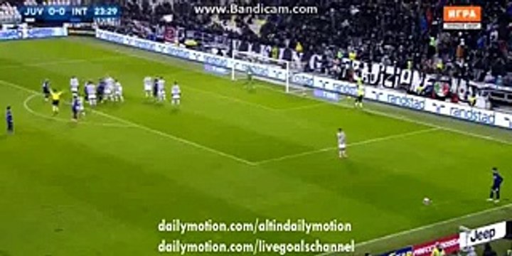 Gianluigi Buffon Super Incredible Free Kick Save - Juventus vs Inter Milan - 28.02.2016 HD