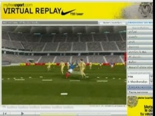 France - Ukraine : But d'Anelka sur Virtual Replay