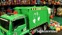 Dickie Toys Fire Engine Garbage Truck Train Lightning McQueen Toy Crash Testing Mega Revie