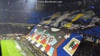 Inter - Juventus: Inno - Pazza Inter Live + Coreografia.