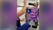 Heartwarming Moment Male Nurse Comforts Leukemia Patient, 4, by Serenading Her