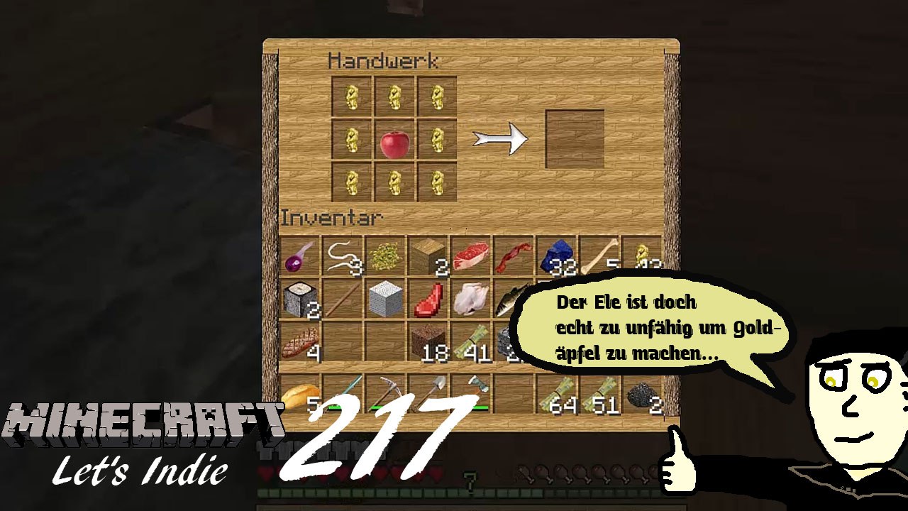 Minecraft Let's Indie 217: Ele und die Goldäpfel