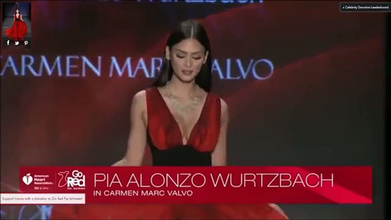 GO RED FOR WOMEN: Pia Wurtzbach in Red Dress Collection