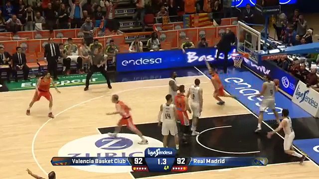 Valence - Real Madrid : Le buzzer beater de Sergio Llull (Basket)