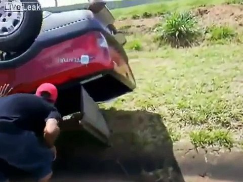 Crazy driving Truck and car crash on highway in Brazil