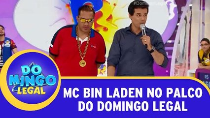 MC Bin Laden no palco do Domingo Legal