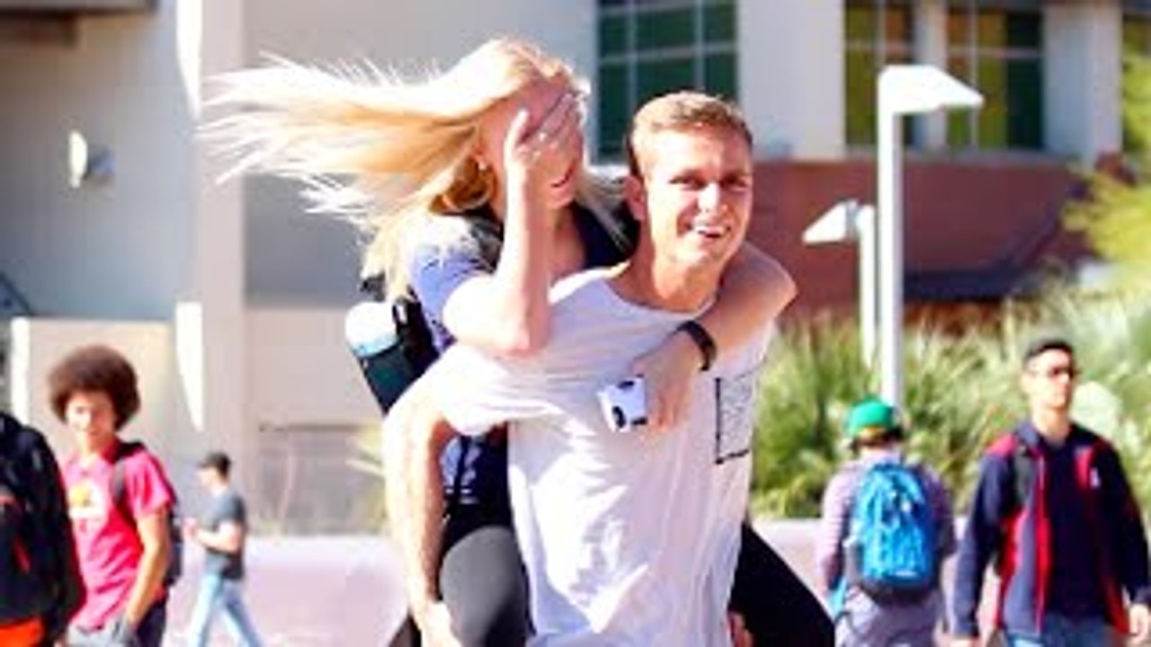 Giving Girls Piggy-Back Rides!!