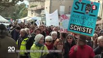 Gaz de schiste : des milliers de manifestants à Barjac